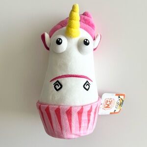 NWT Universal Studios Despicable Me Bake My Day Fluffy Unicorn Cupcake Plush Toy